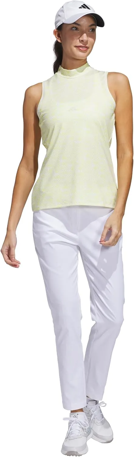 adidas Women's Ultimate365 Mock Neck Sleeveless Polo Shirt