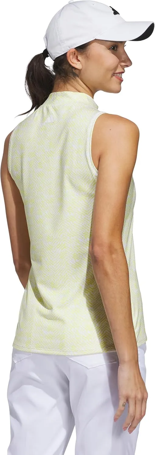 adidas Women's Ultimate365 Mock Neck Sleeveless Polo Shirt