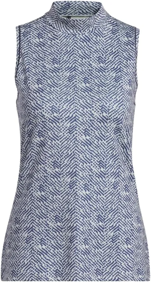 adidas Women's Ultimate365 Mock Neck Sleeveless Polo Shirt