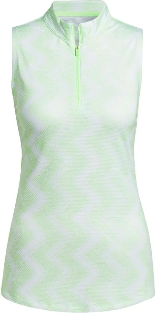 adidas Women's Ultimate365 Ottoman Printed Sleeveless Polo Shirt