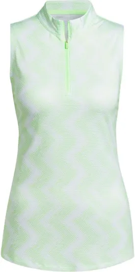 adidas Women's Ultimate365 Ottoman Printed Sleeveless Polo Shirt
