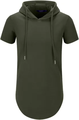 Aiyino Men's S-5X Short Sleeve Fashion Athletic Hoodies Sport Sweatshirt Hip Hop Pullover
