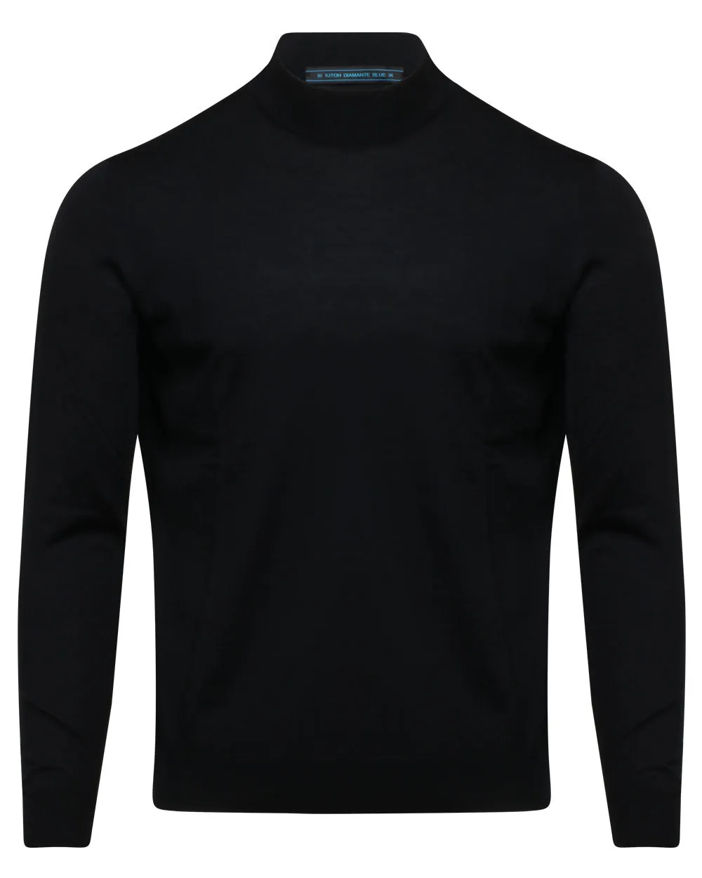 Black Mock Neck Knit Sweater