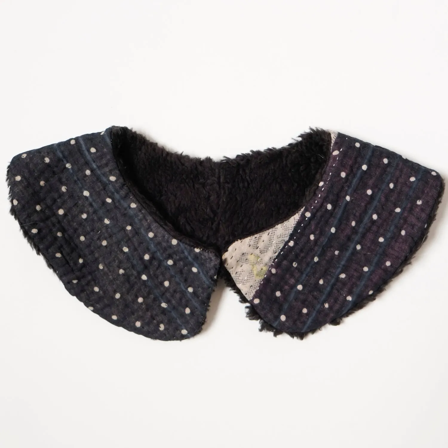 Black with White Mini Dots Bonus Collar S9