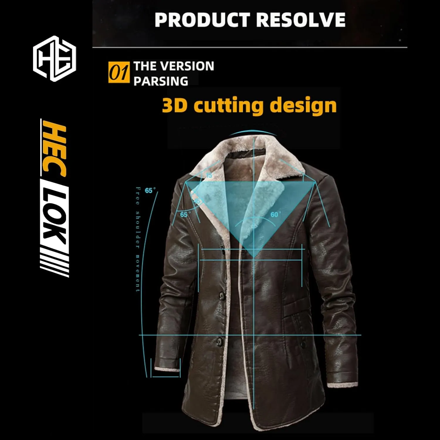 Bomber Faux Leather Jacket Winter Coat For Men Real Shearling B3 Bomber Jacket Winter Padded Windbreaker Necklaces
