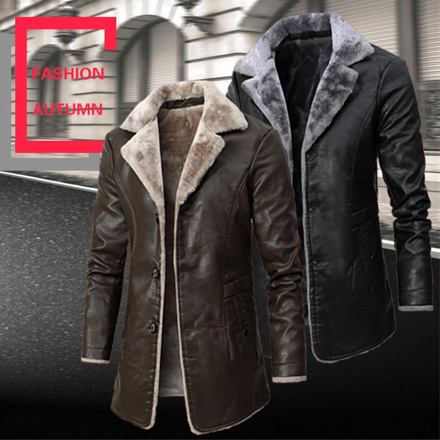 Bomber Faux Leather Jacket Winter Coat For Men Real Shearling B3 Bomber Jacket Winter Padded Windbreaker Necklaces