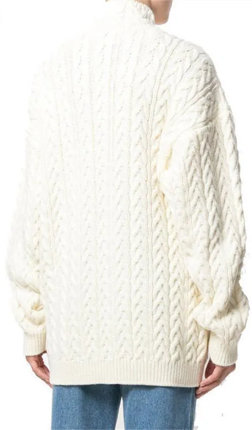 Cable Knit Wool Jumper