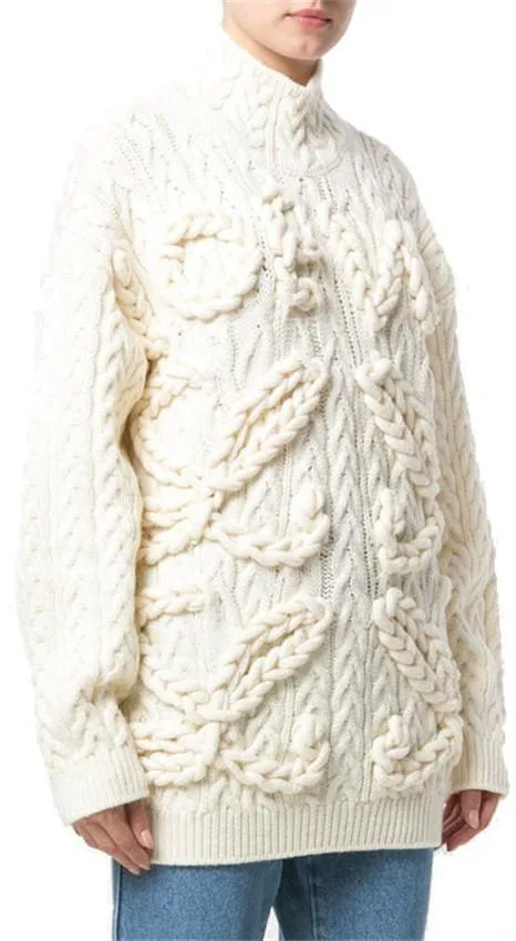 Cable Knit Wool Jumper