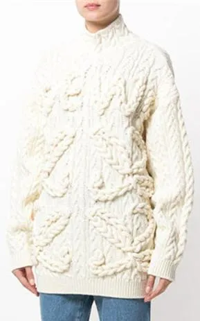 Cable Knit Wool Jumper