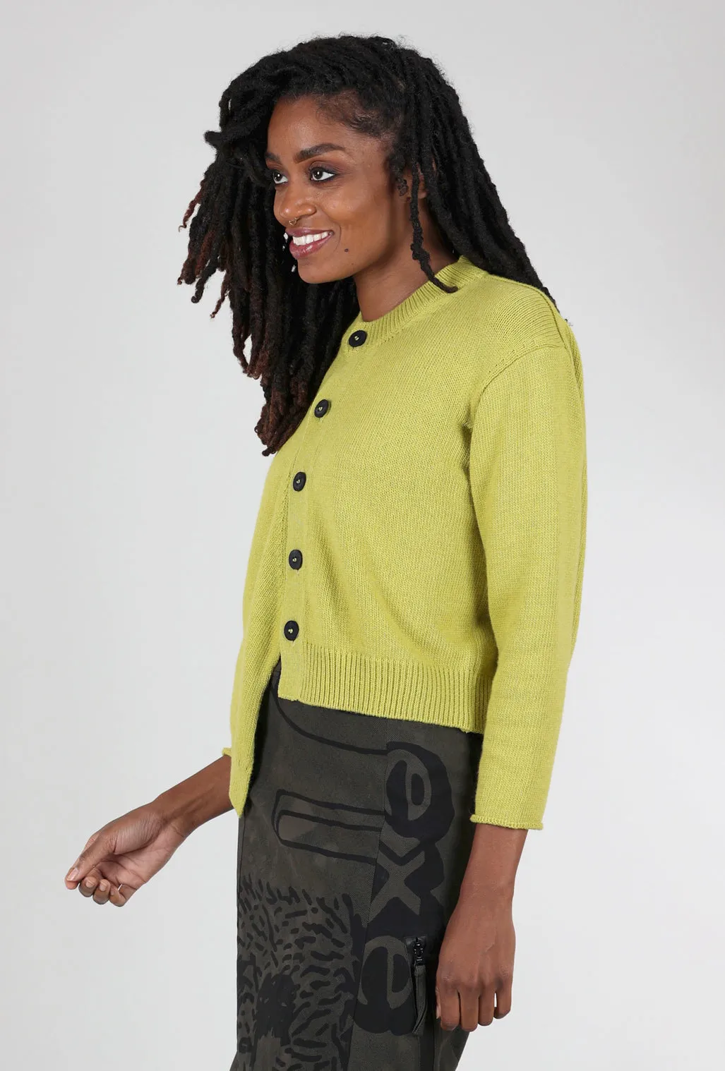 Chunky Asym Cocoon Cardie, Acid