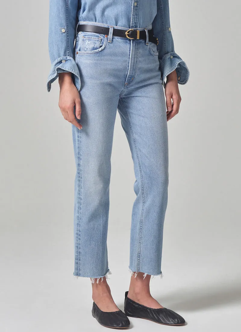 Daphne Crop High-Rise Stovepipe Jeans