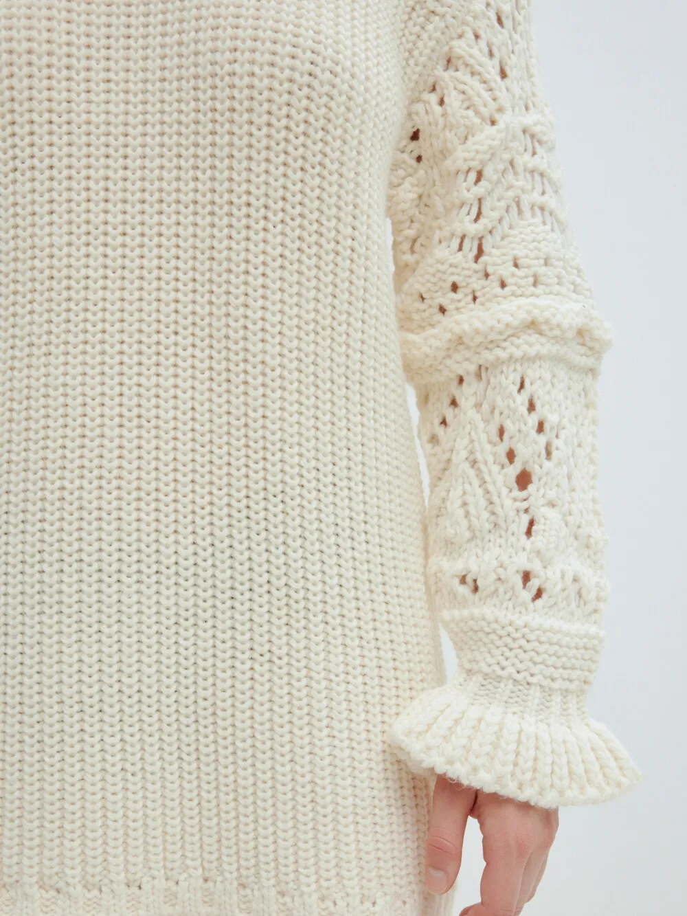 Edited Gabriele knitted dress, white