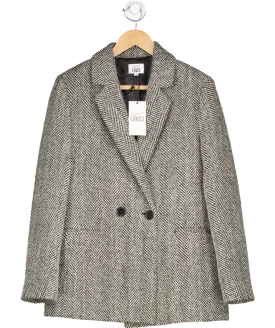 Eleven Loves Black Teyha Tweed Blazer UK 12