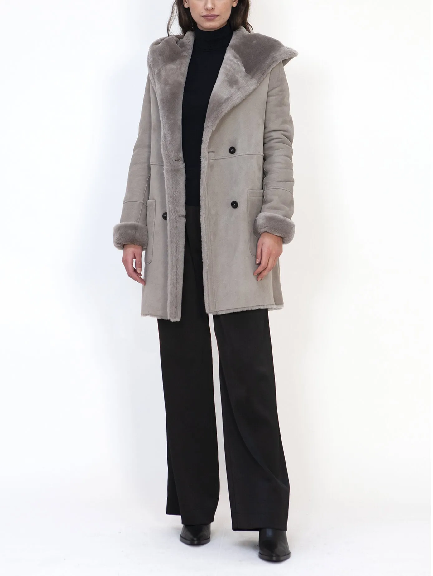 Emma Italian Merino Shearling Sheepskin Coat