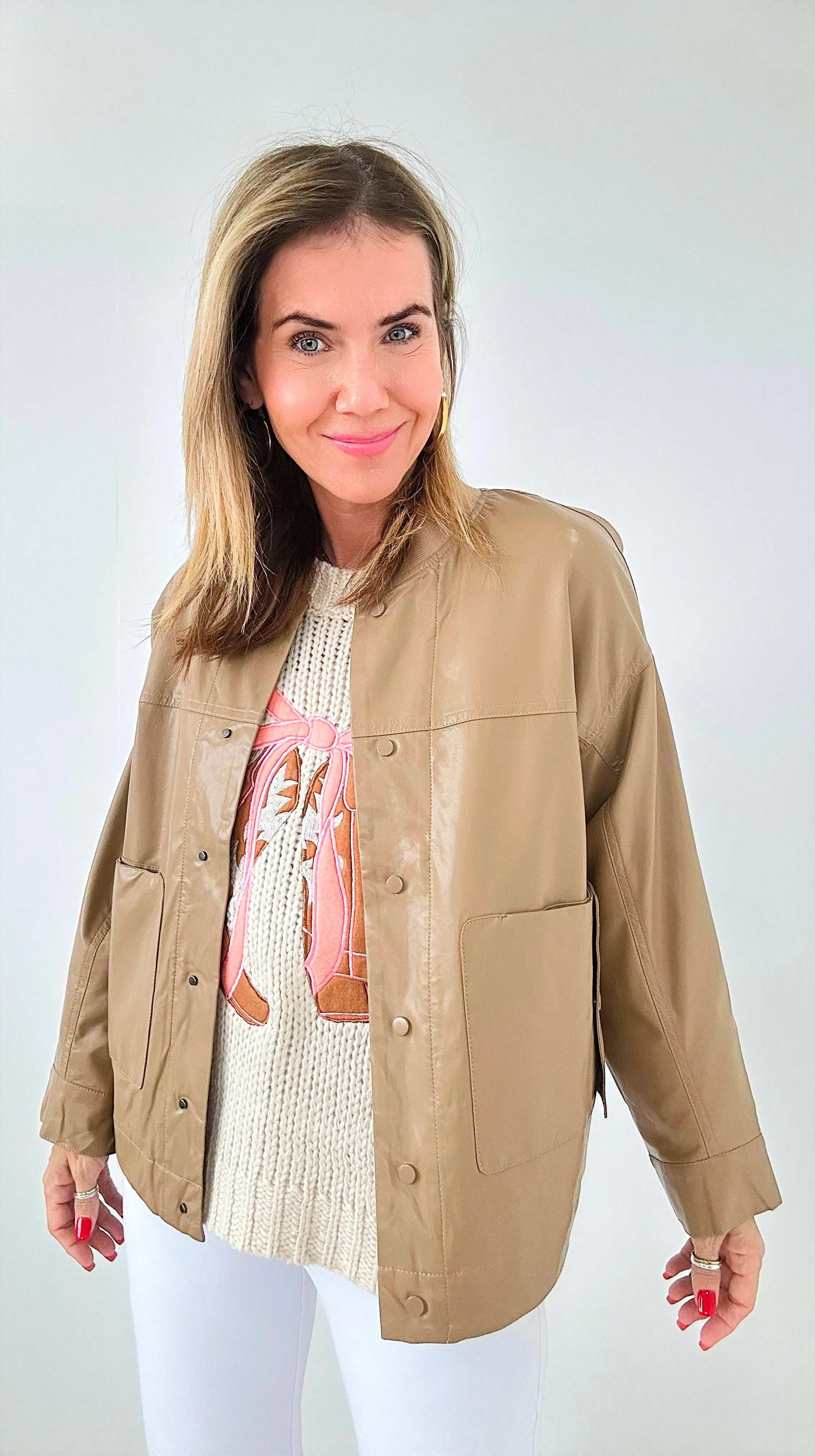 Faux Leather Jacket