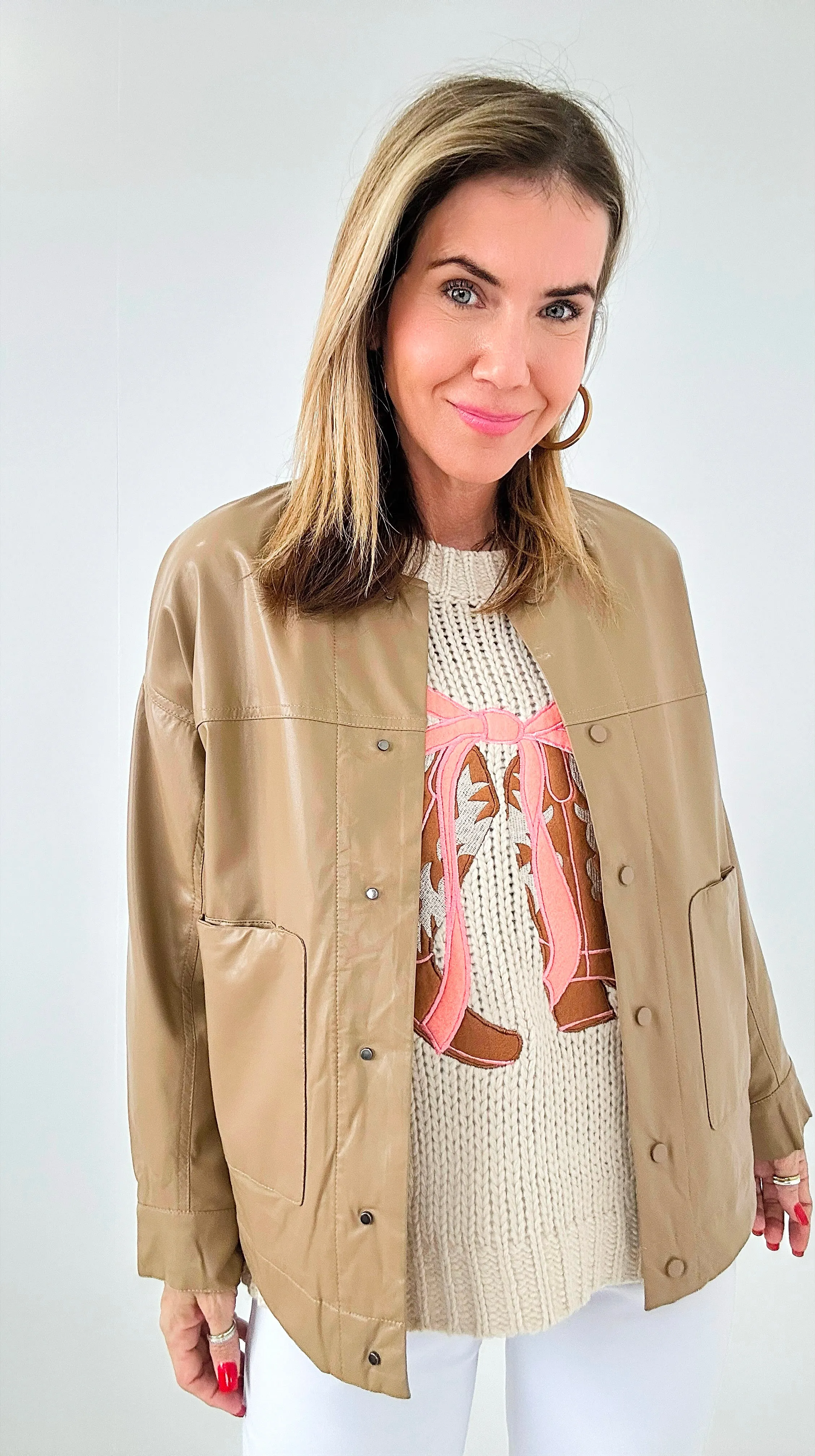 Faux Leather Jacket