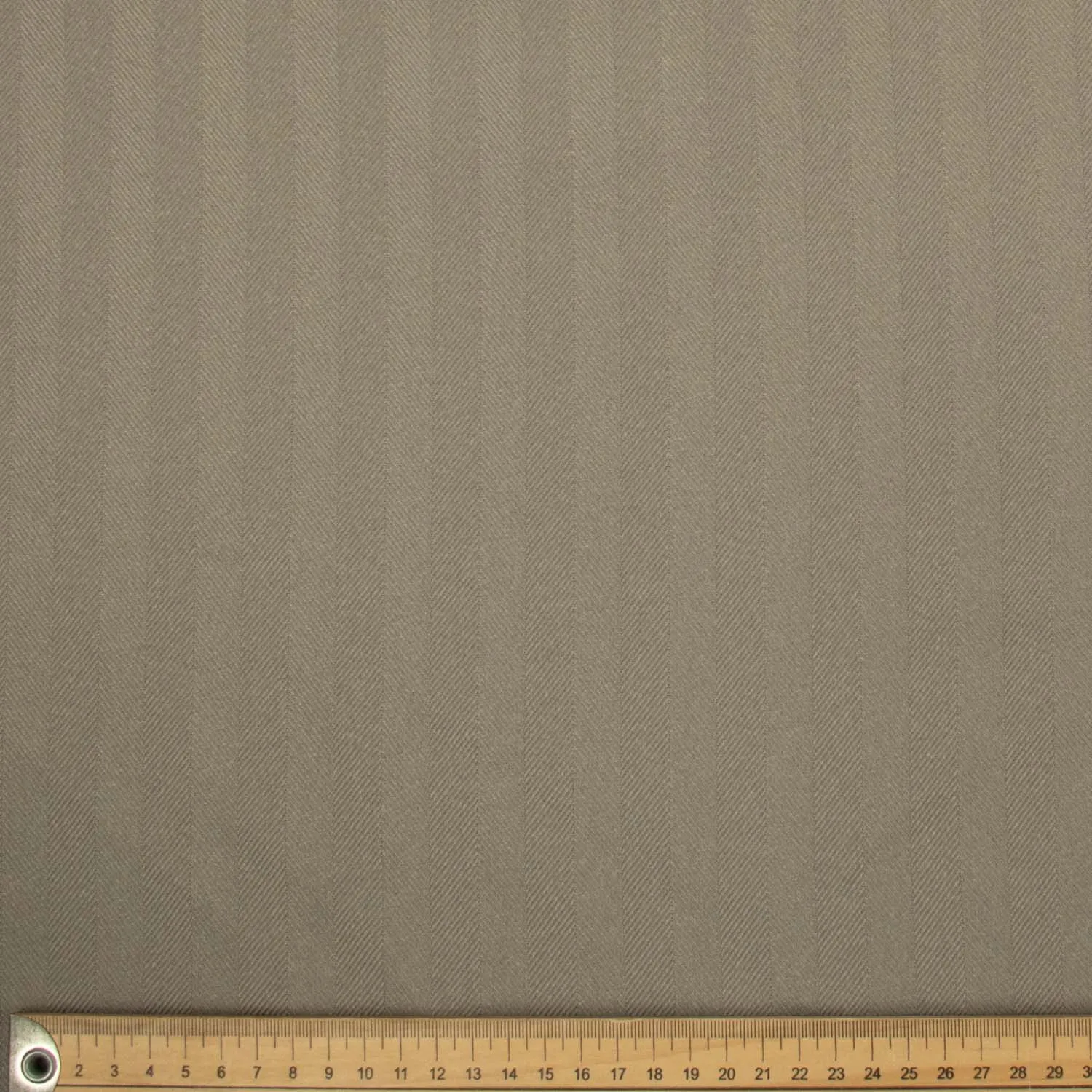 Grey Stripe Herringbone Twill Suiting