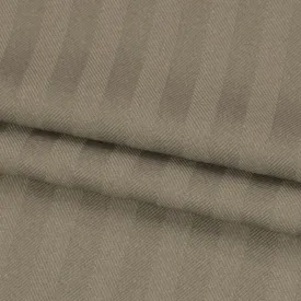 Grey Stripe Herringbone Twill Suiting
