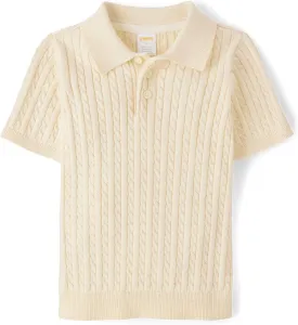 Gymboree boys And Toddler Short Sleeve Knit Sweater Polo Shirt