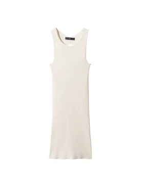 Knitted dress MANGO PASI, light beige