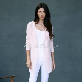 Marble Longline Cardigan – Style 6001-120 (Pale Pink)
