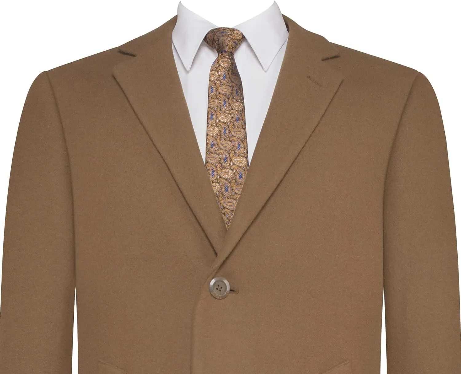 Men's Wool Classic Fit Wool Blend Long Peacoat Winter Jacket Overcoat