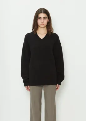 Merino Wool Easy V-Neck Sweater
