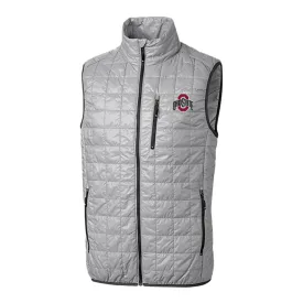 Ohio State Buckeyes Cutter & Buck PrimaLoft Eco Insulated Gray Full Zip Vest
