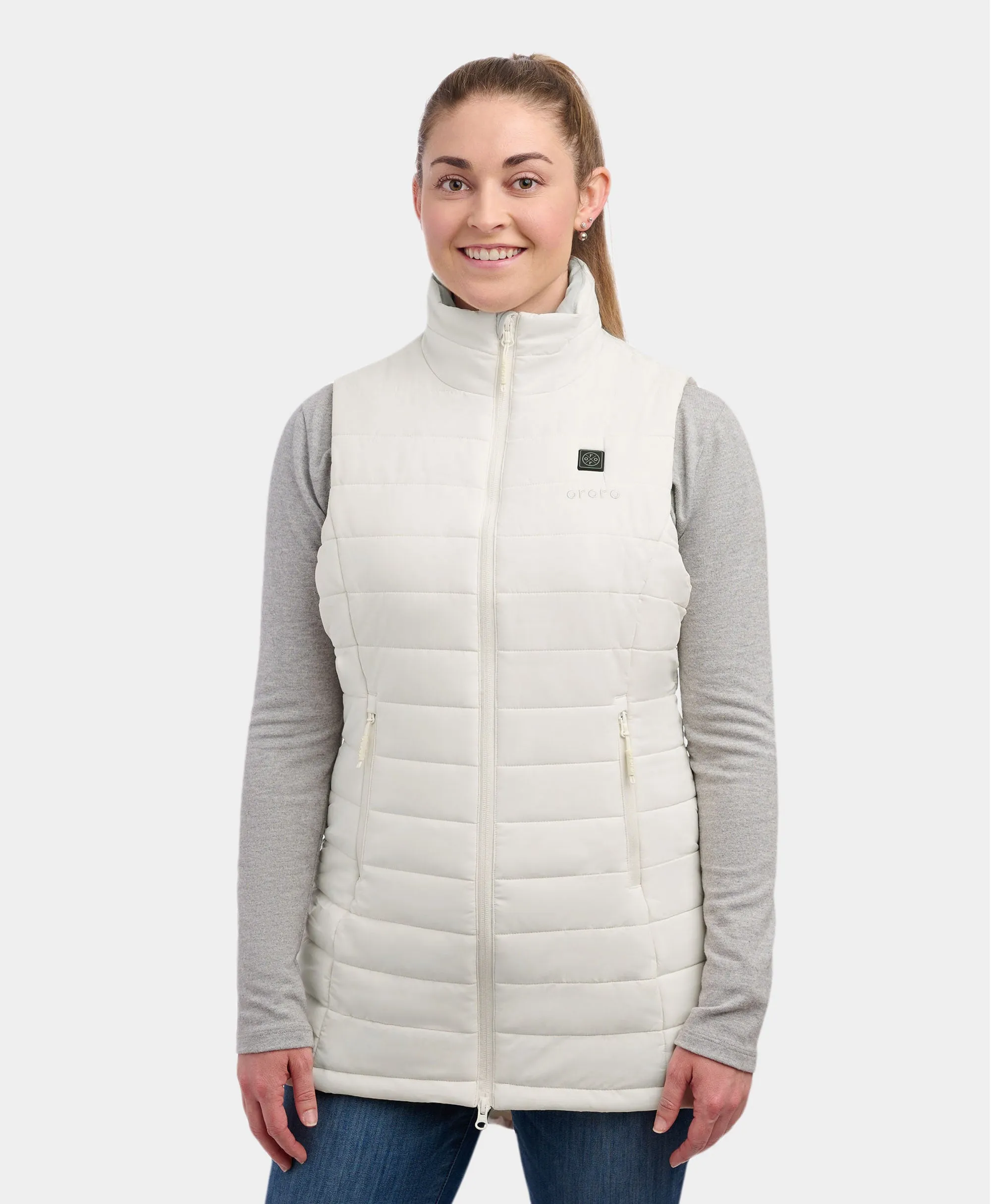 "Tribeca" Women's Heated Long Puffer Vest