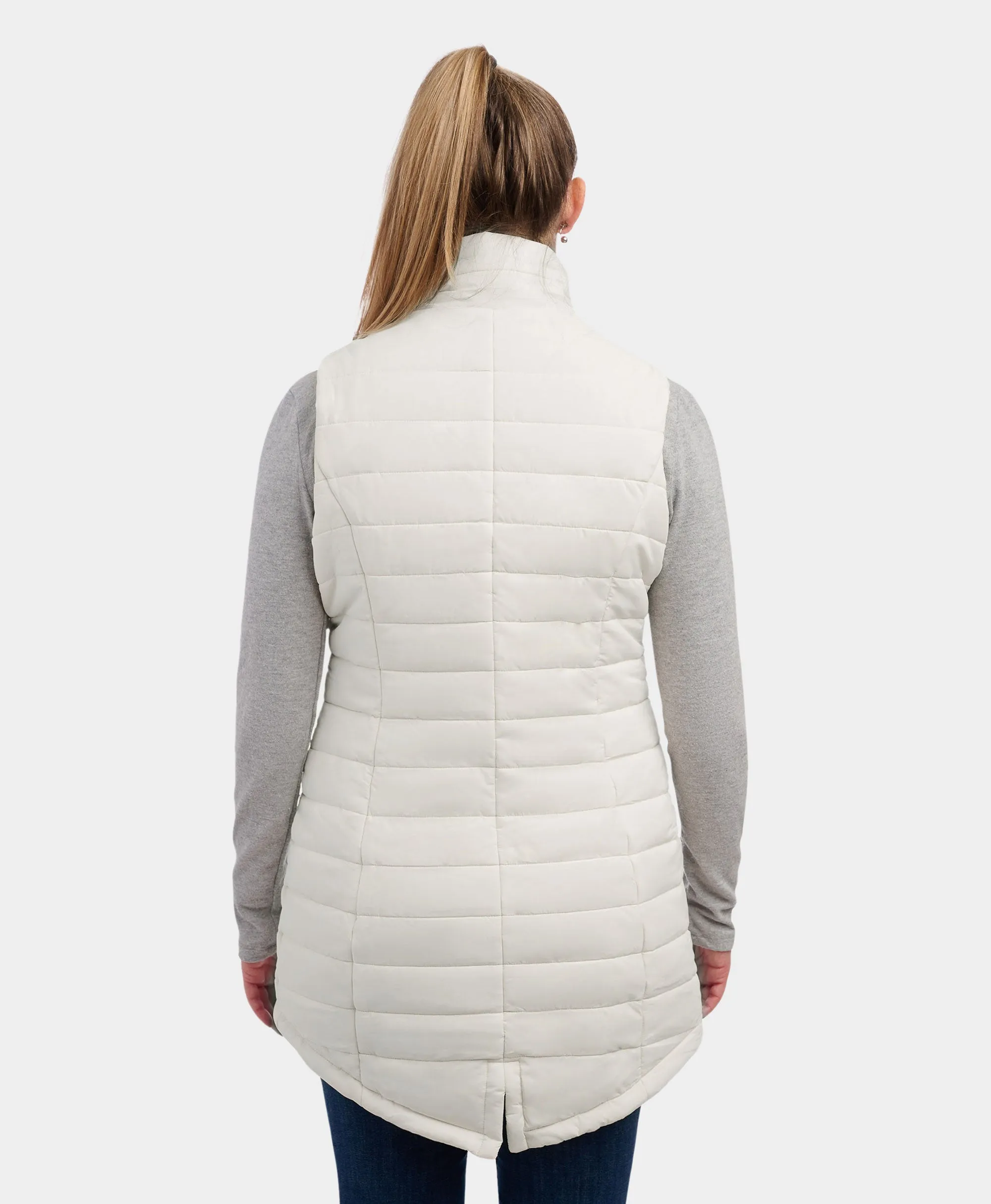 "Tribeca" Women's Heated Long Puffer Vest