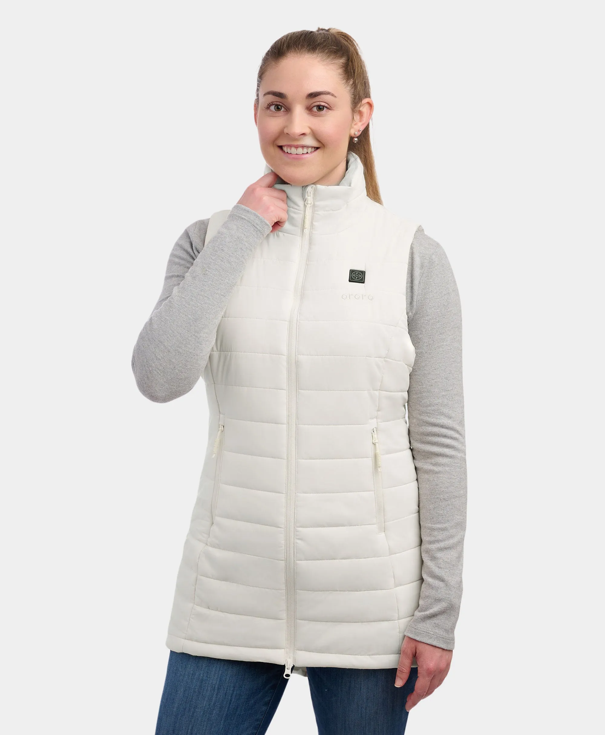 "Tribeca" Women's Heated Long Puffer Vest