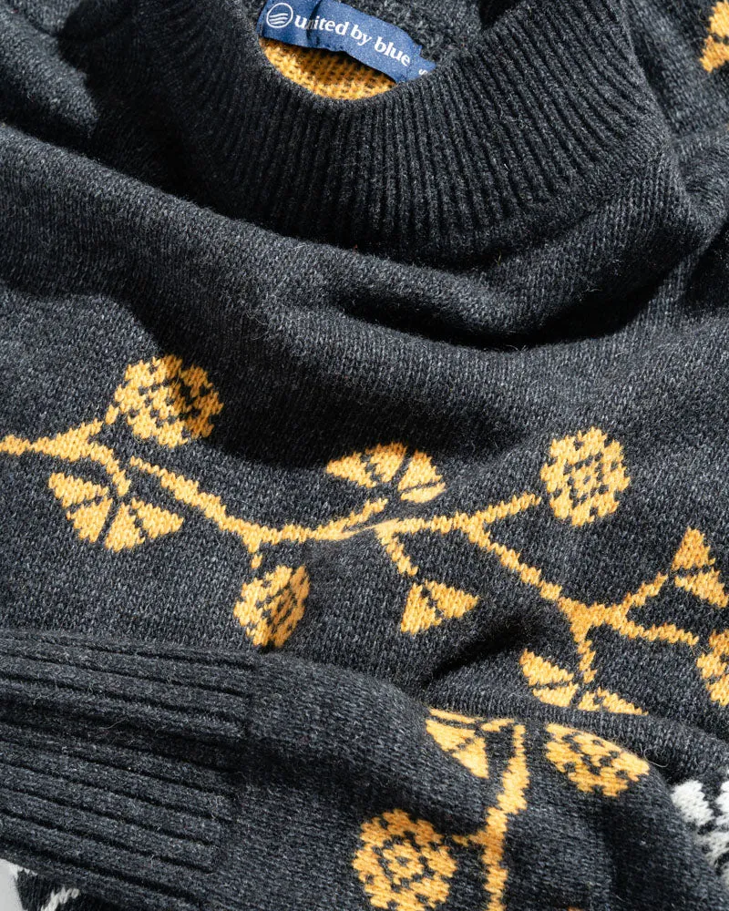 Recycled Wool Floral Stripe Sweater