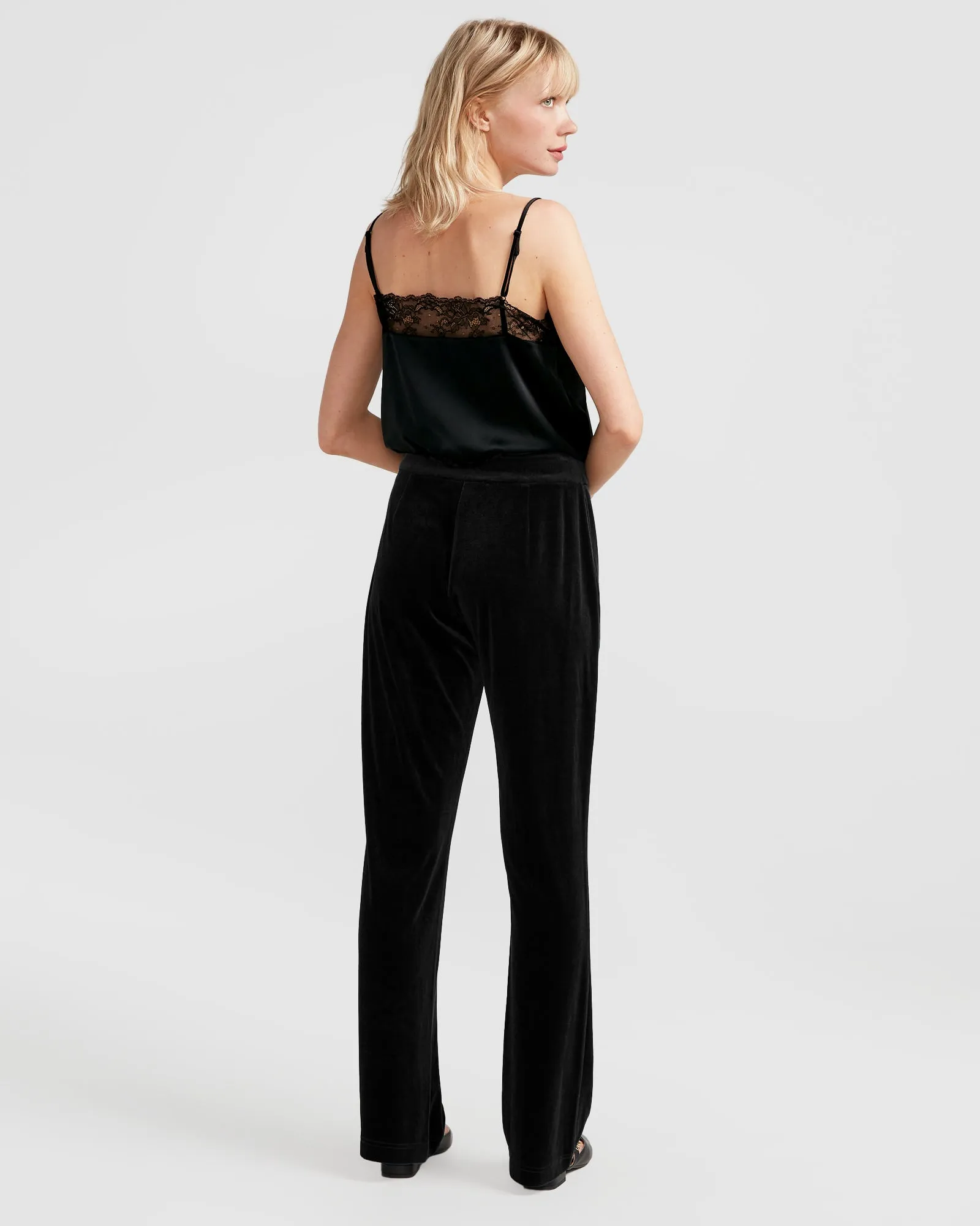 Reverie Velvet Pant - Black