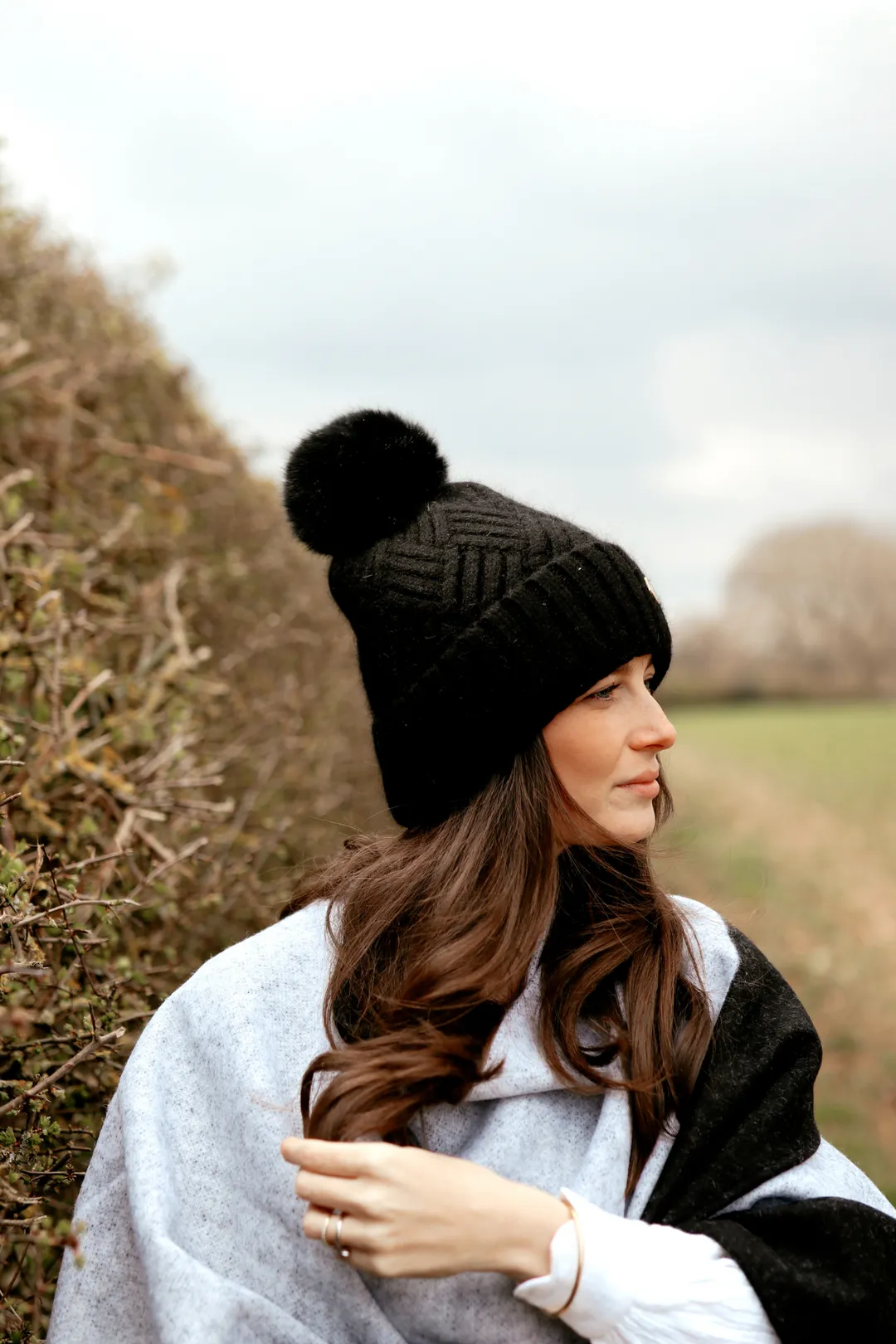The Dartmouth Poncho Grey