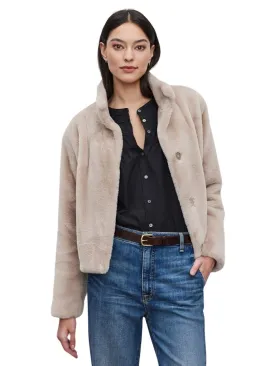 Velvet Sheena Lux Faux Fur Jacket - Ash