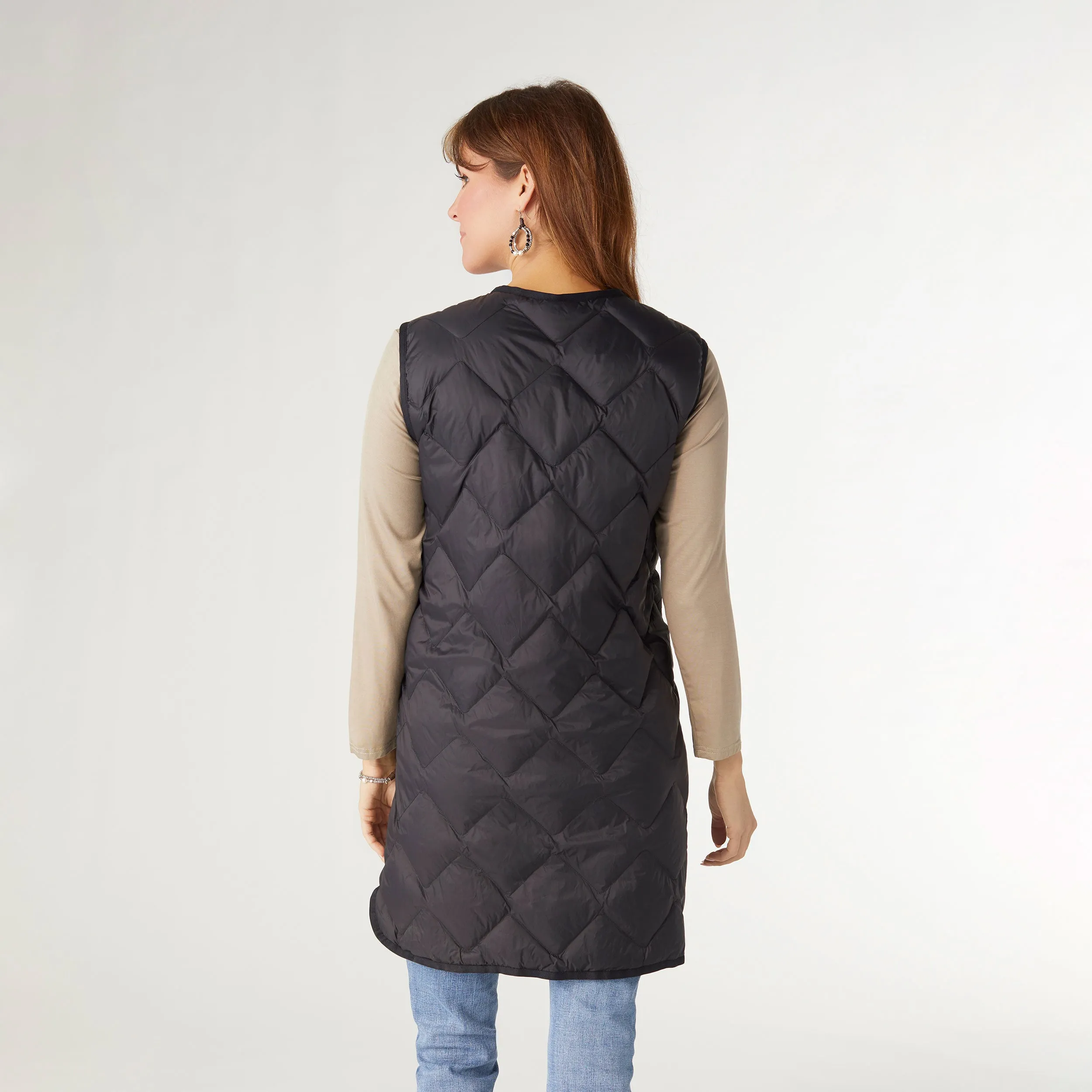 Wander Packable Lightweight Down Vest - Black