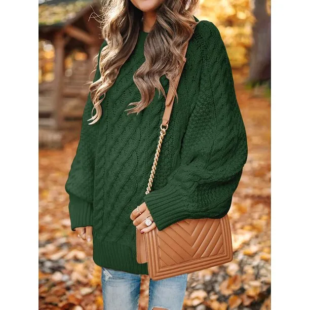 Women Oversized Sweaters Chunky Knit Pullover Sweater