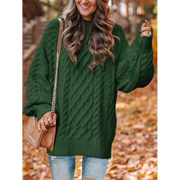 Women Oversized Sweaters Chunky Knit Pullover Sweater