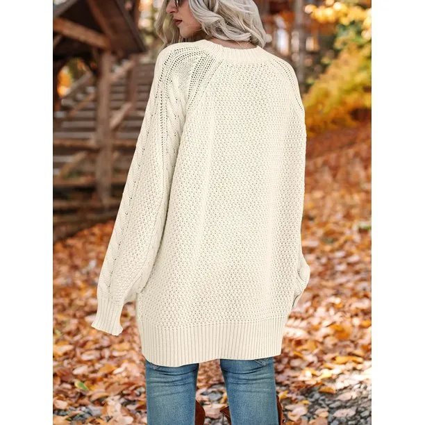 Women Oversized Sweaters Chunky Knit Pullover Sweater