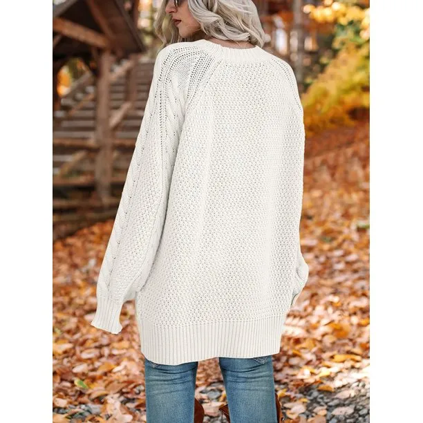 Women Oversized Sweaters Chunky Knit Pullover Sweater