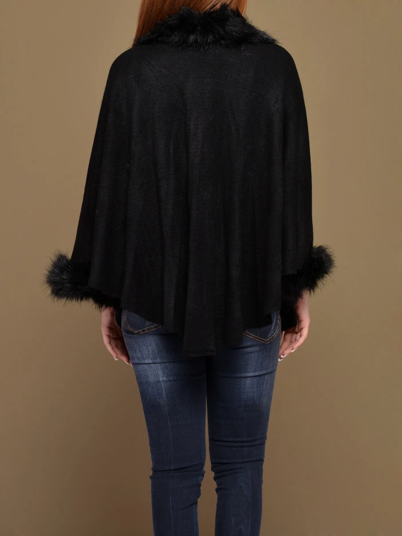 Woolen Fur Cape