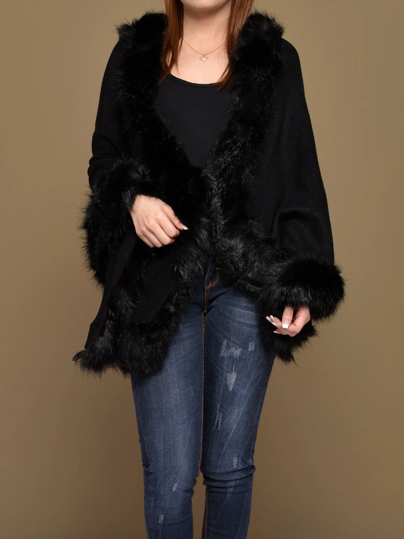 Woolen Fur Shawl